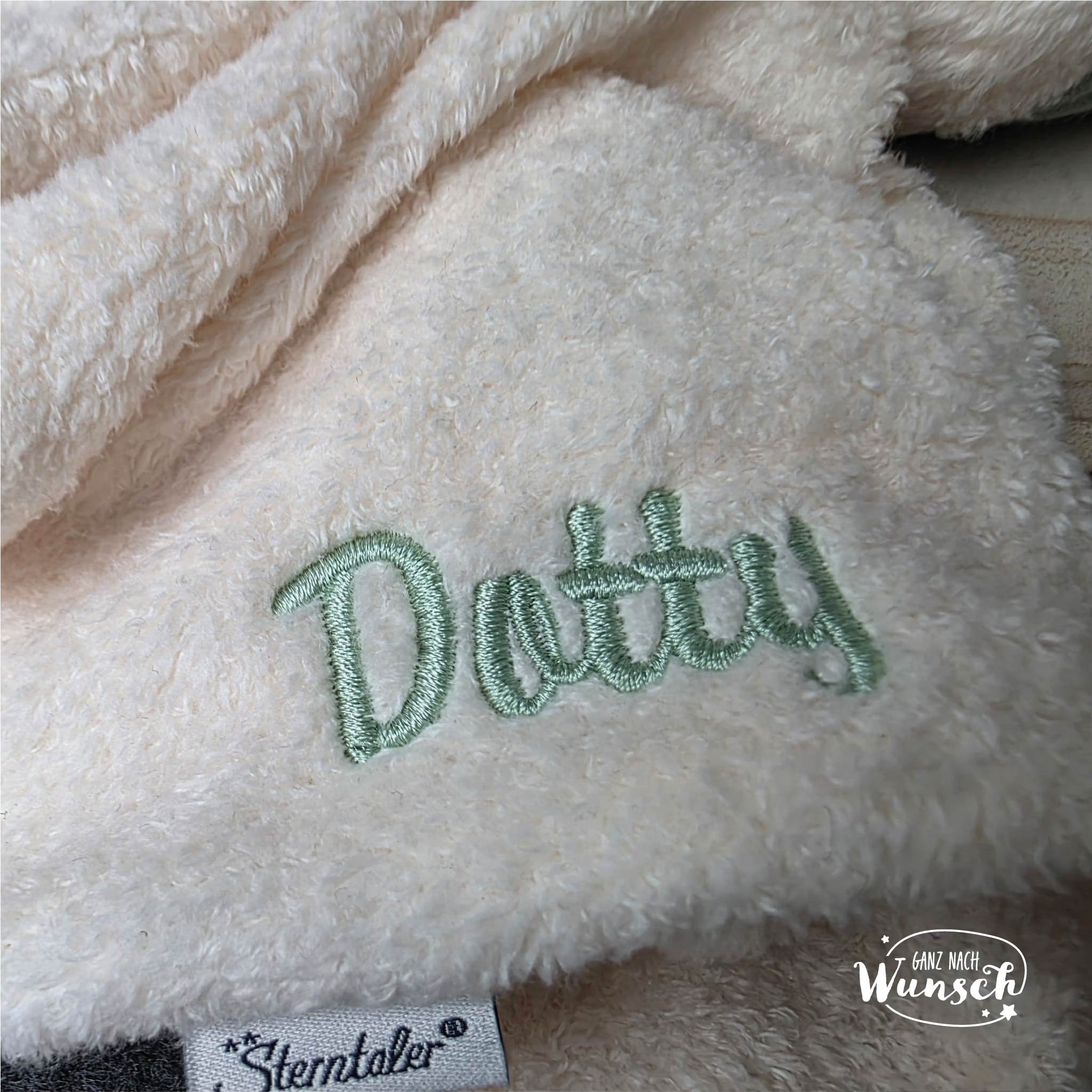 Sterntaler Schnuffeltuch „Lamm“ (Musselin) & „Ente“ (Plüsch) – personalisiert mit Namen