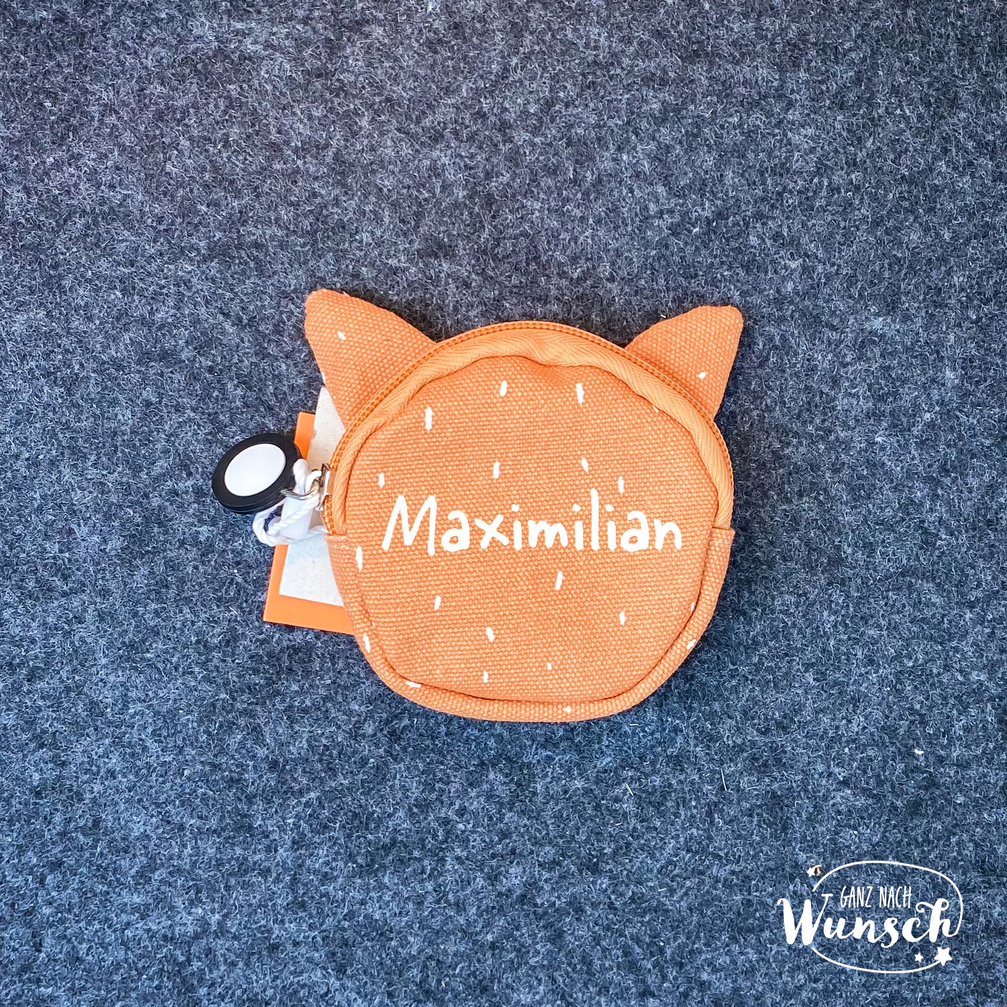 Portemonnee Kinder personalisiert, Trixie Baby Geldbeutel mit Namen, Geldböre, Portemonnaie, niedliche Tierdesigns, Geschenk für Kinder