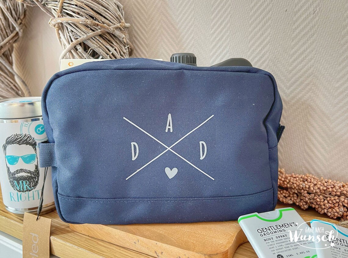 Recycled | Kulturtasche | Kulturbeutel | Männertasche | Geschenk zum Vatertag | Vatertag | Dad | Weihnachtsgeschenk | Waschtasche