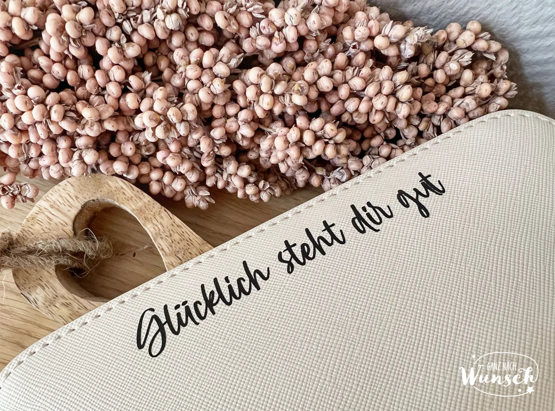 Personalisierte Kosmetiktasche mit Name | Kosmetikbeutel | Kulturtasche | Schminktasche | Geschenk für Freundin | personalisiertes Geschenk