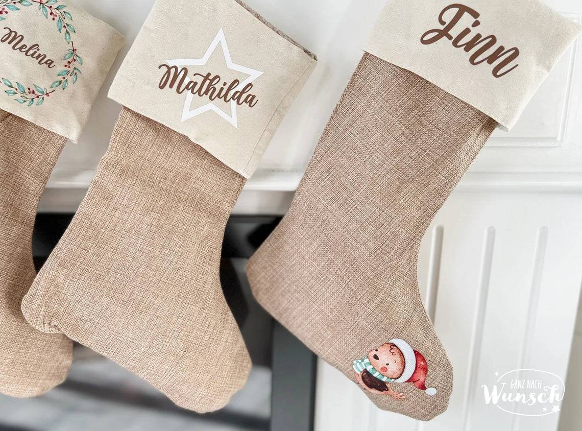 Weihnachten - Nikolausstiefel - Bedruckte Geschenkverpackung