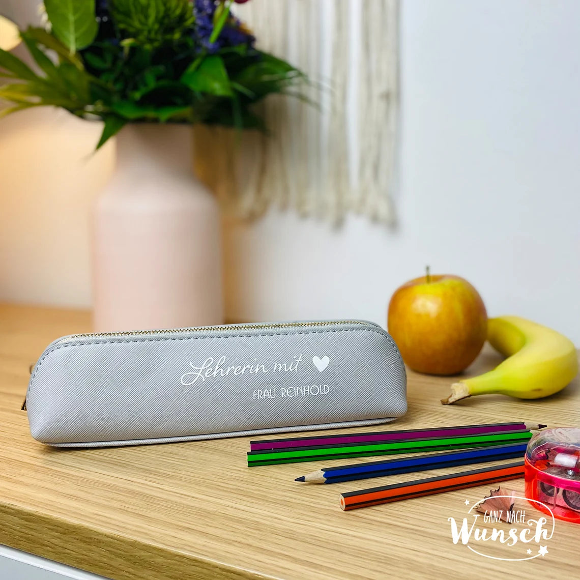 Federmappe | Geschenk für Lehrer oder Lehrerin | Einschulung | Abschied | Federmäppchen | Etui | Studium | Referendariat