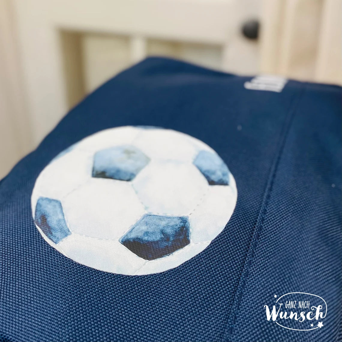 Kulturtasche für Kinder mit Fußball Motiv |Urlaubstasche | Kulturbeutel | Tasche | personalisiert | Kinderkulturtasche