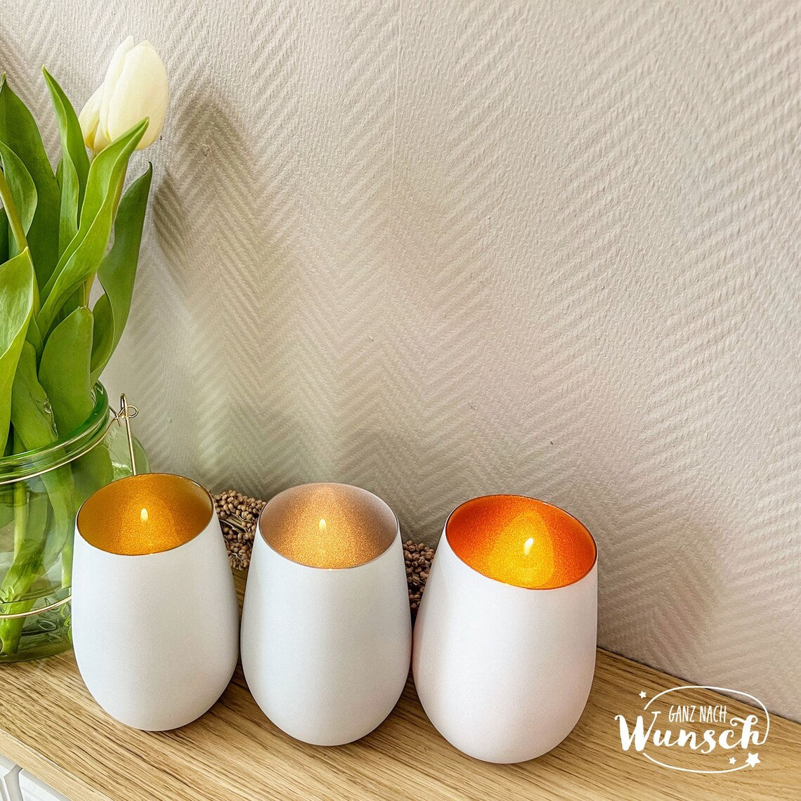 Windlicht | Geburtstag | Gravur | Kristallglas | Erinnerungslicht | Vase | Geschenk zum Geburtstag