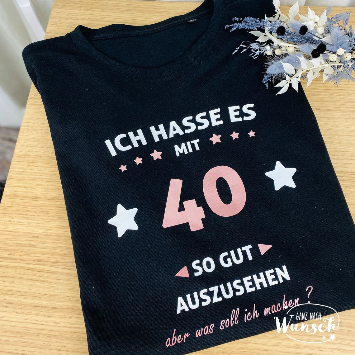 Hello Forty Shirt | T-Shirt zum 40. Geburtstag | Geburtstagsgeschenk | Runder Geburtstag | 10 | 20 | 30 | 50 | Shirt zum Geburtstag