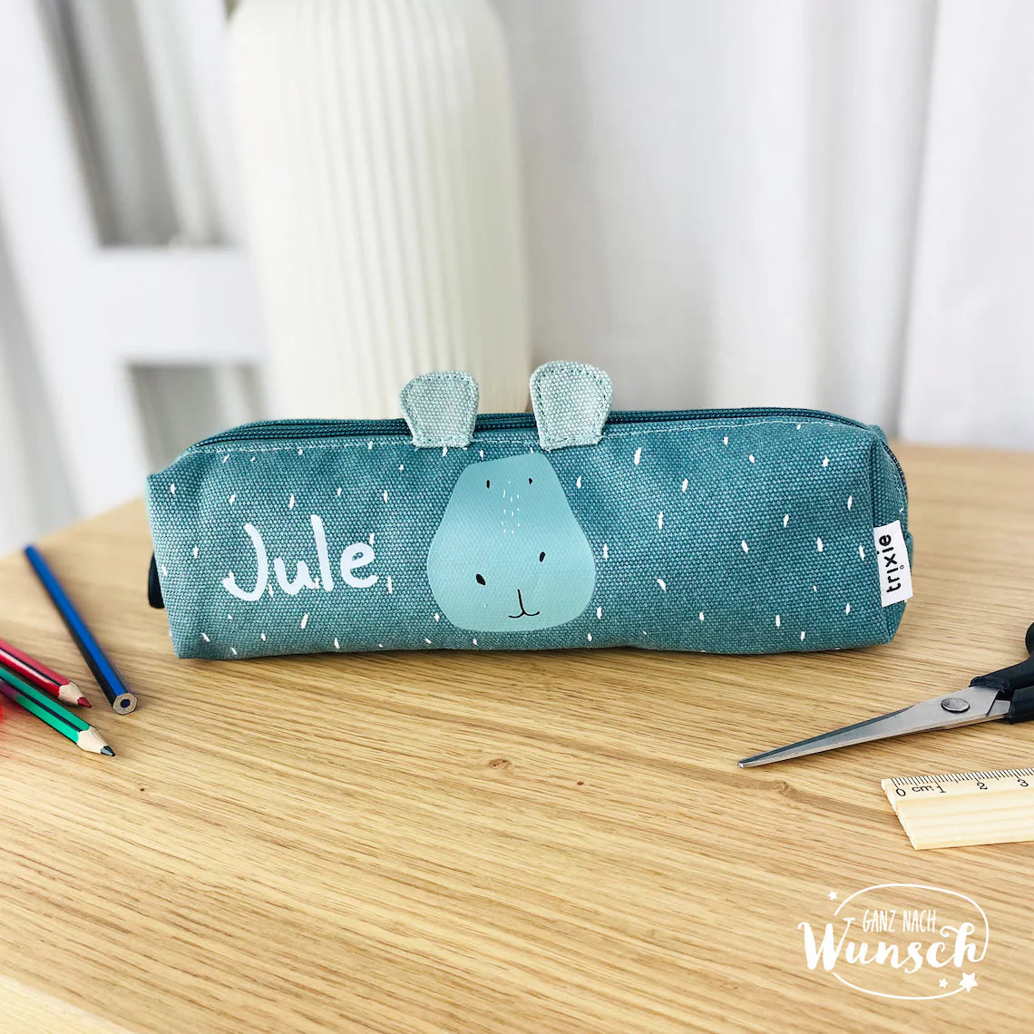 Federmappe Kinder personalisiert | Schulkind | Trixie Federmäppchen | Schulanfang | Kleine Stiftemappe | Einschulung | Pencil Case