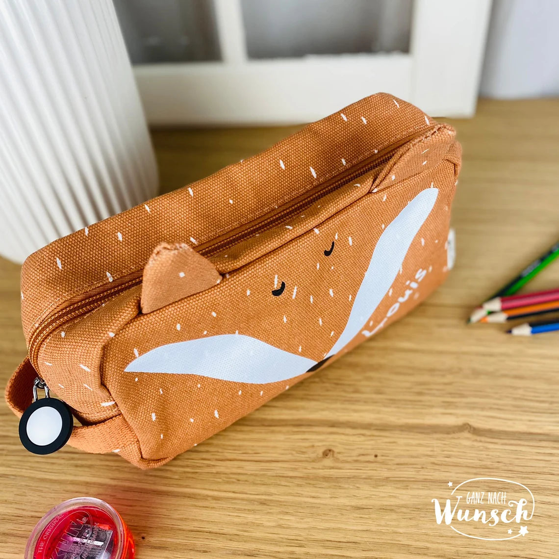 Federmappe Kinder personalisiert mit Namen Kosmetiktasche Kulturtasche