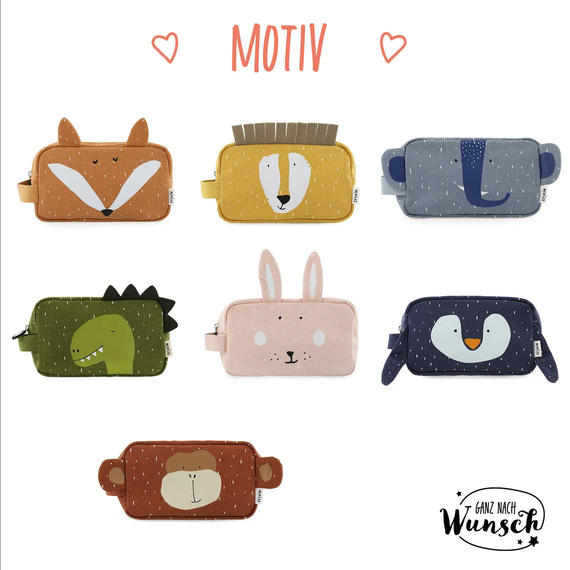 Federmappe Kinder personalisiert mit Namen Kosmetiktasche Kulturtasche