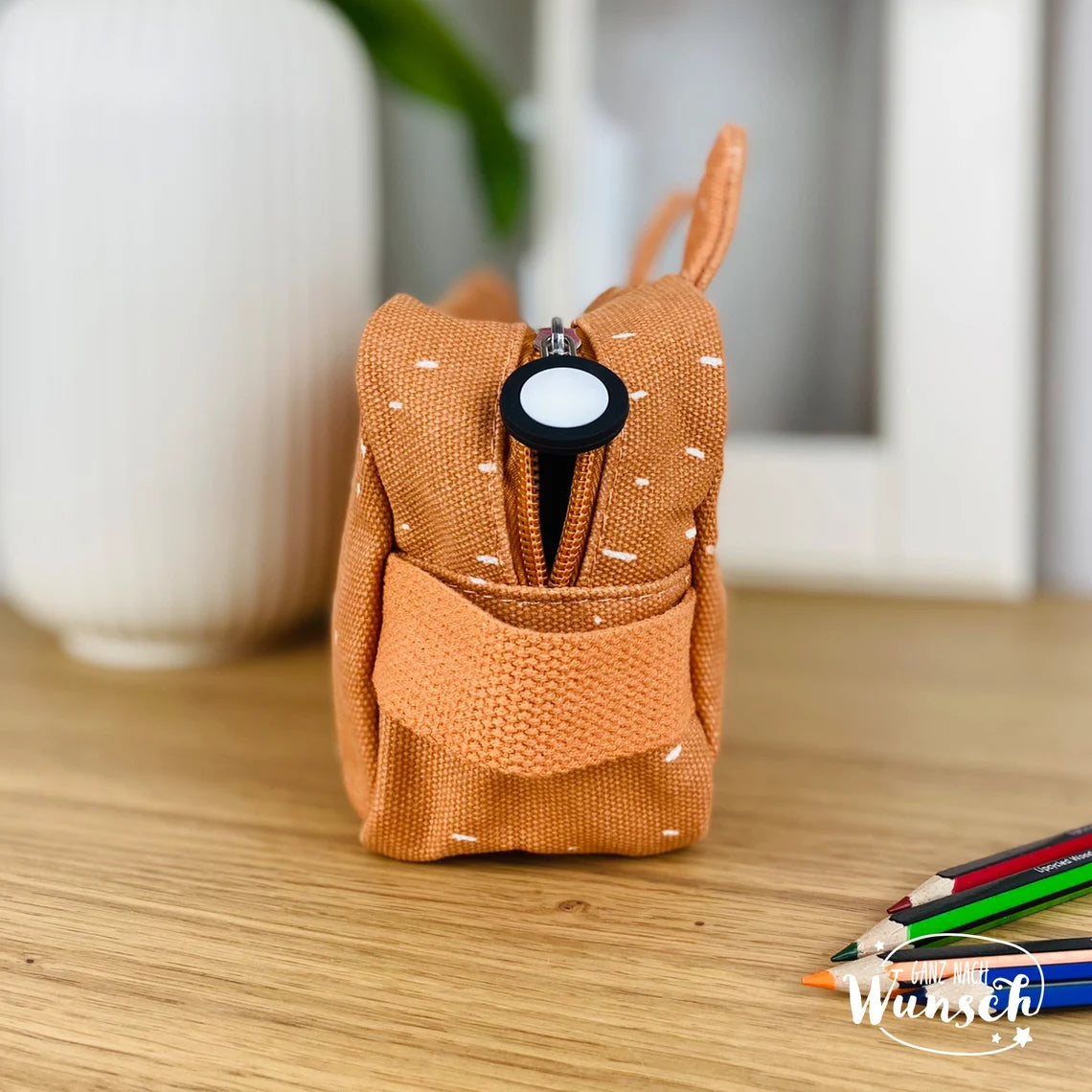 Federmappe Kinder personalisiert mit Namen Kosmetiktasche Kulturtasche