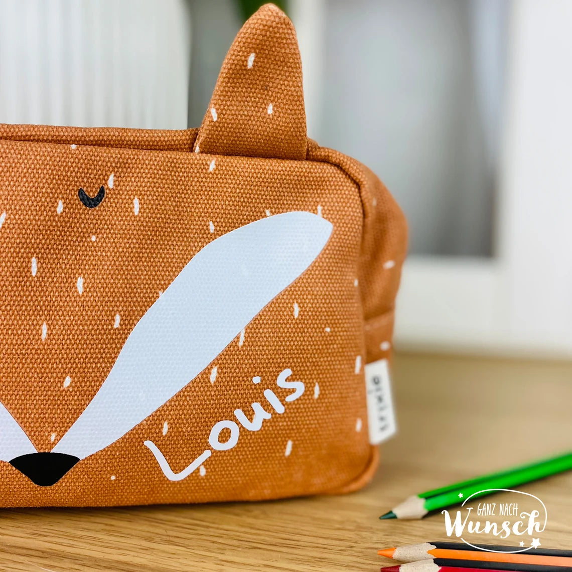 Federmappe Kinder personalisiert mit Namen Kosmetiktasche Kulturtasche