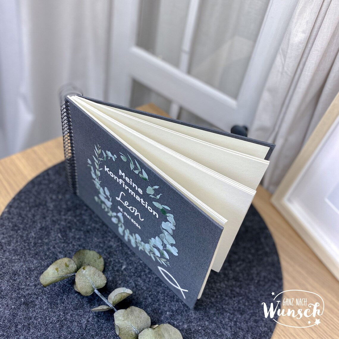 Personalisiertes Fotoalbum, Gästebuch zur Konfirmation, Kommunion, Hochzeit, besonderer Anlass, Fotobuch, Fotogeschenk, Erinnerungsalbum