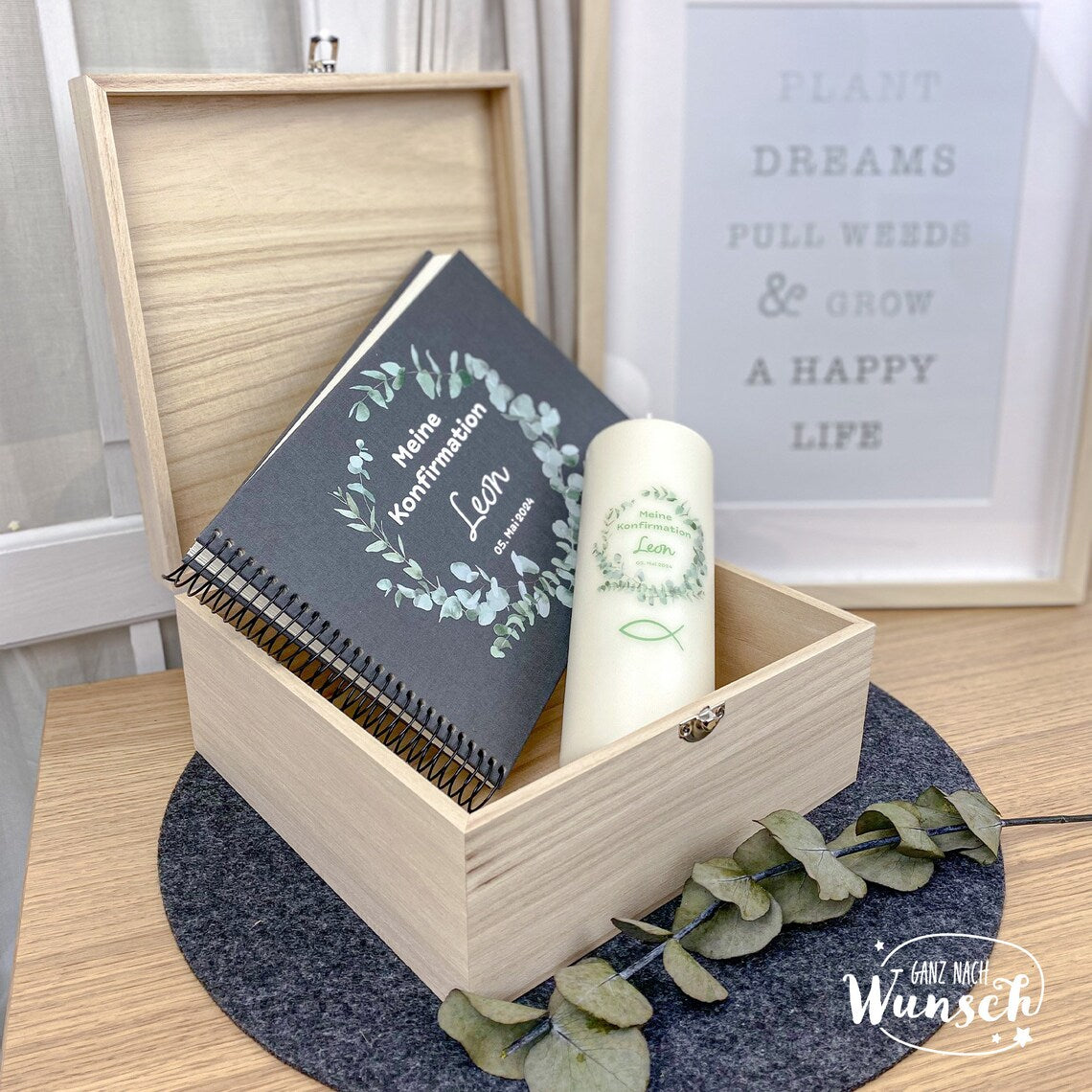 Personalisiertes Fotoalbum, Gästebuch zur Konfirmation, Kommunion, Hochzeit, besonderer Anlass, Fotobuch, Fotogeschenk, Erinnerungsalbum