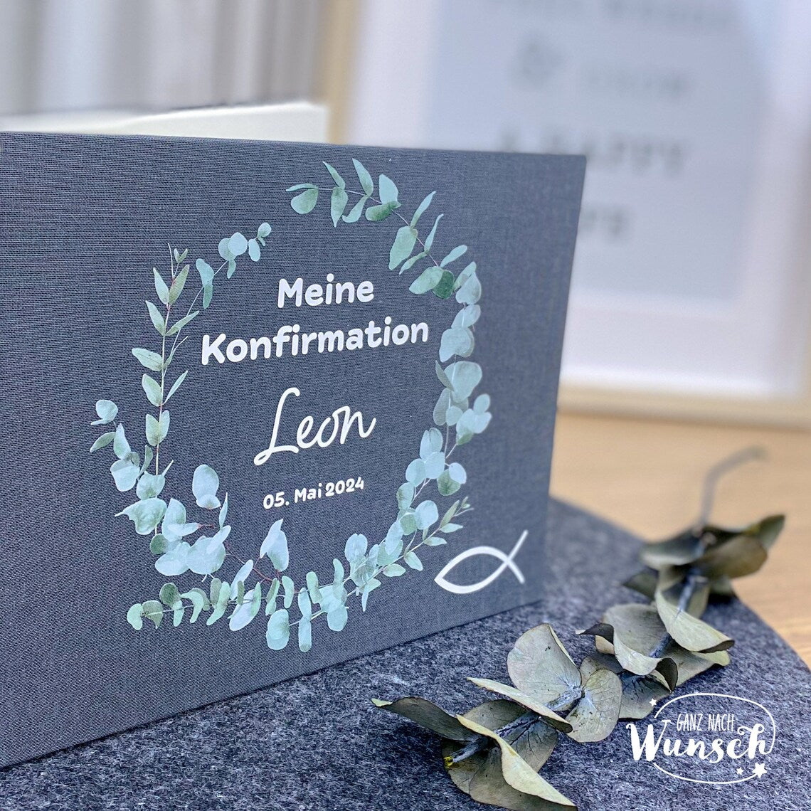 Personalisiertes Fotoalbum, Gästebuch zur Konfirmation, Kommunion, Hochzeit, besonderer Anlass, Fotobuch, Fotogeschenk, Erinnerungsalbum