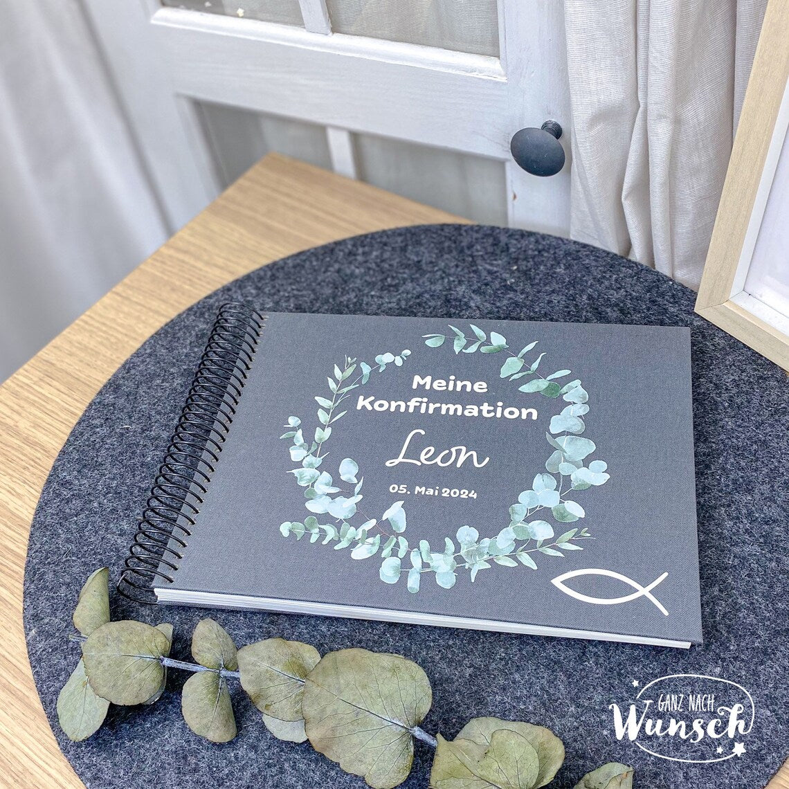 Personalisiertes Fotoalbum, Gästebuch zur Konfirmation, Kommunion, Hochzeit, besonderer Anlass, Fotobuch, Fotogeschenk, Erinnerungsalbum