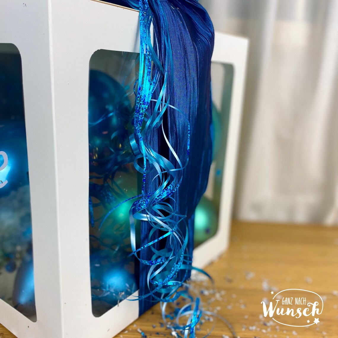 Schulkind Geschenkbox für Mädchen Junge mit Ballons, Personalisierte Dekoration, Kreative Luftballonverpackung, Einschulung Geldgeschenk