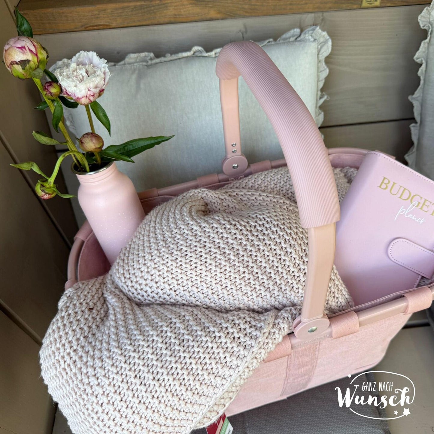 Einkaufskorb Reisenthel personalisiert mit Stick | Geschenk Oma | Mama | Geburtstagsgeschenk | Hochzeit | Muttertag | Junggesellenabschied