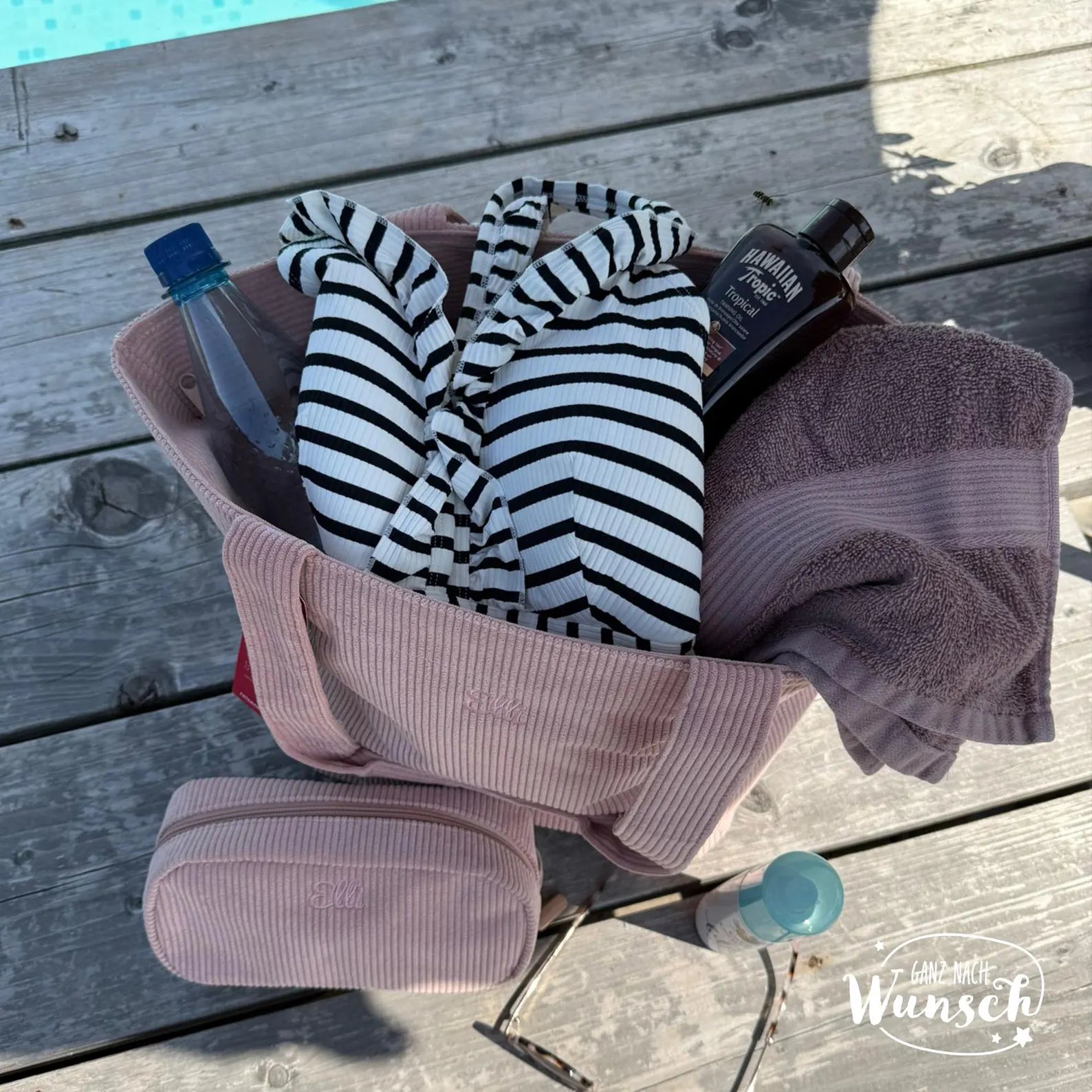 Shopper | Einkaufstasche | Cord | Rosa | Geschenk für Mama | personalisiertes Geschenk | Geburtstagsgeschenk | Muttertag | Reisenthel