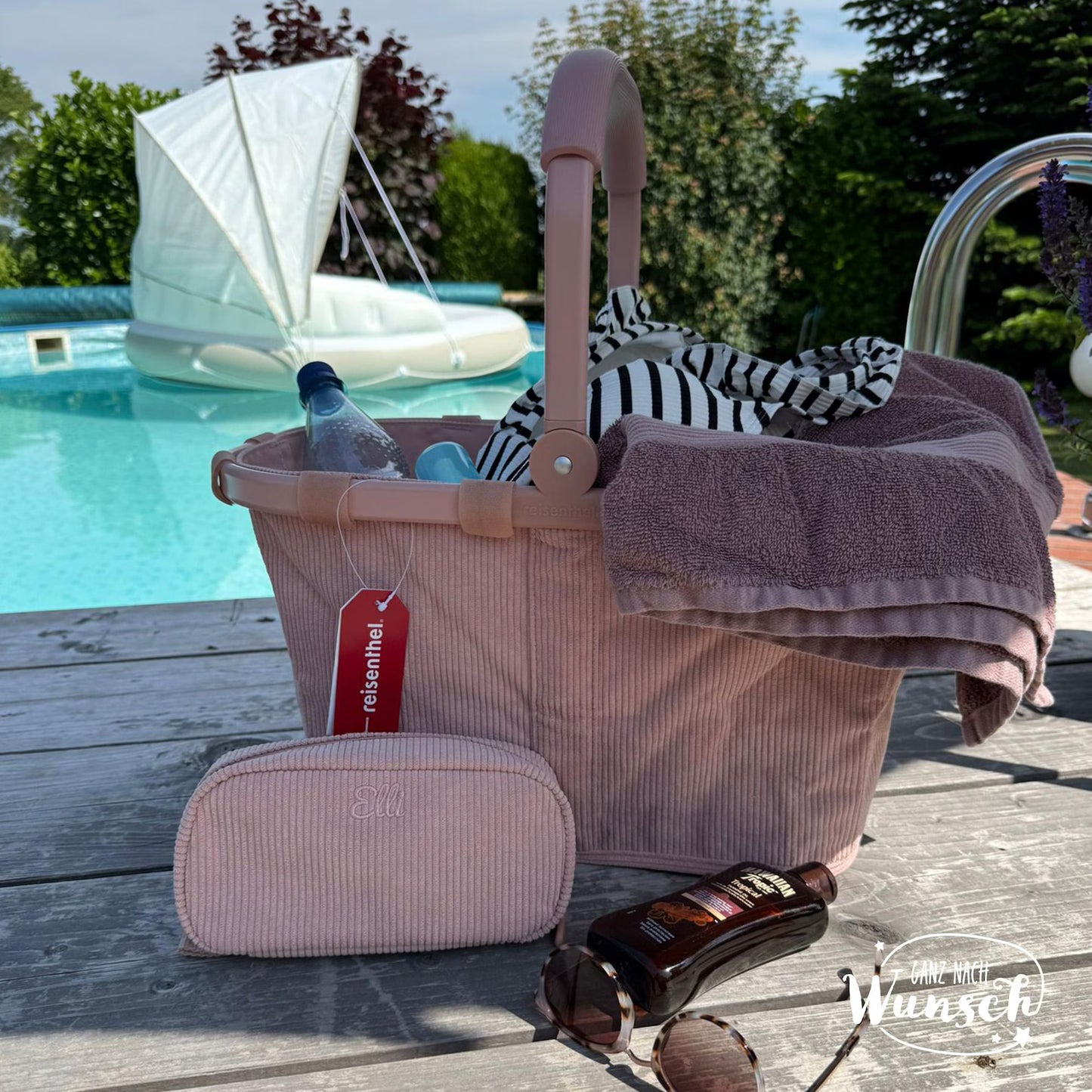 Einkaufskorb Reisenthel personalisiert mit Stick | Geschenk Oma | Mama | Geburtstagsgeschenk | Hochzeit | Muttertag | Junggesellenabschied