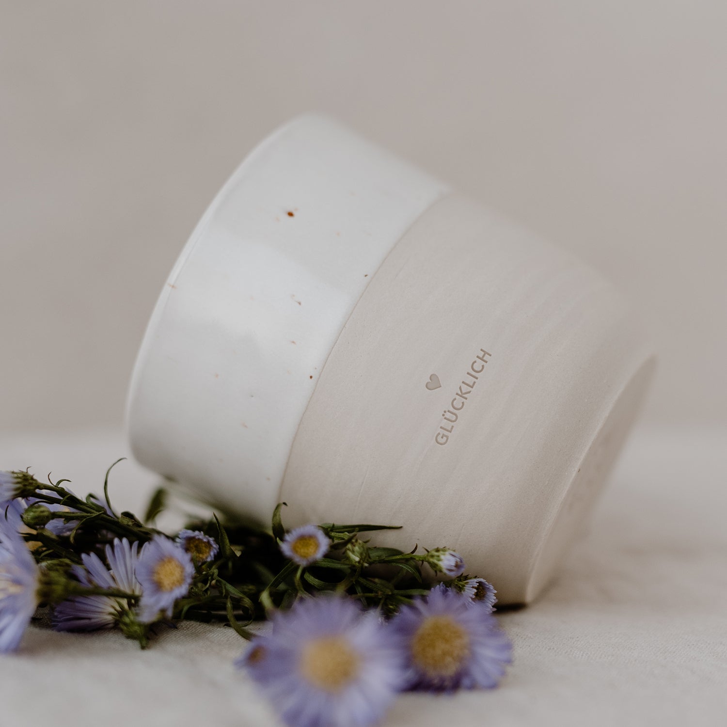 Eulenschnitt - Glücklich - Becher