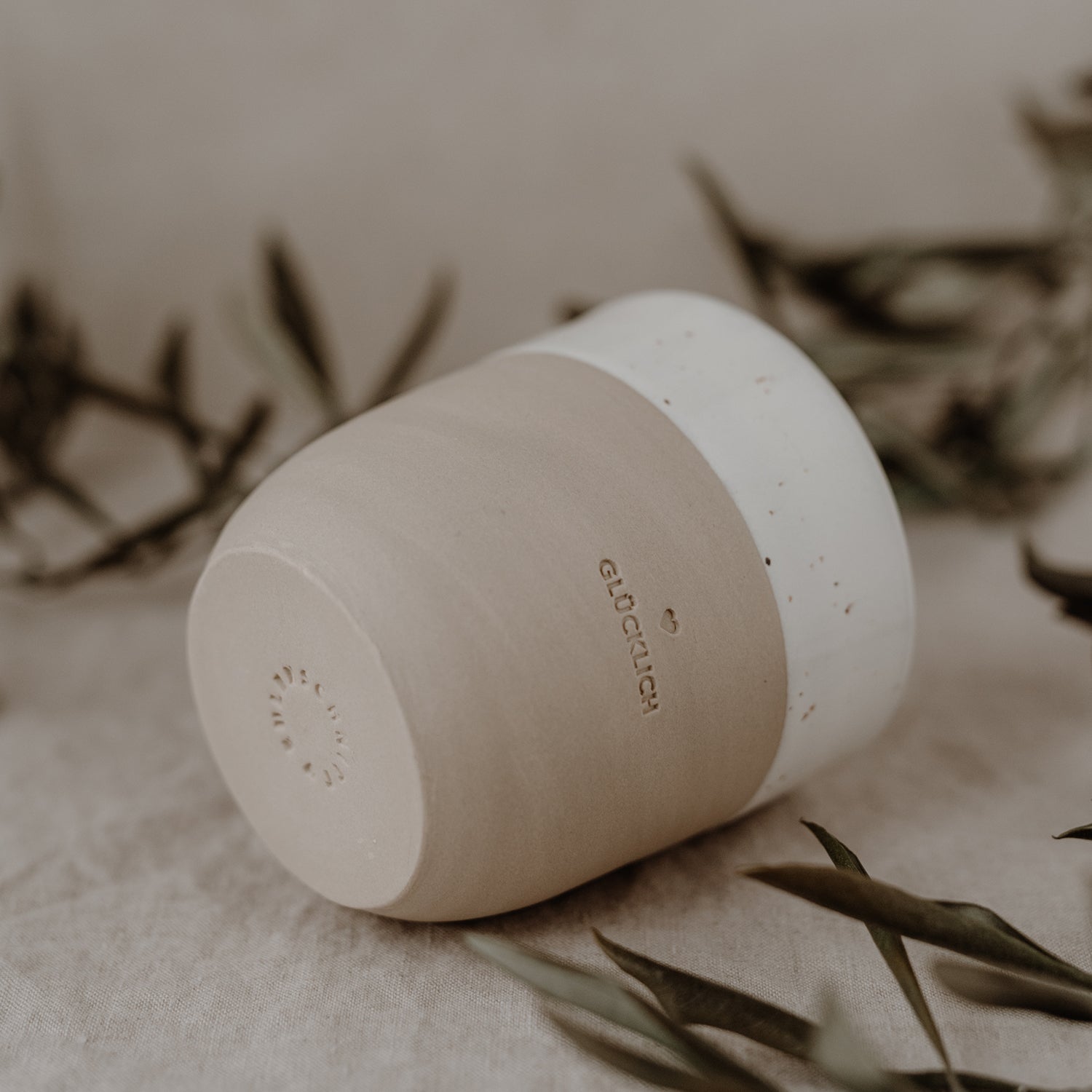 Eulenschnitt - Glücklich - Becher