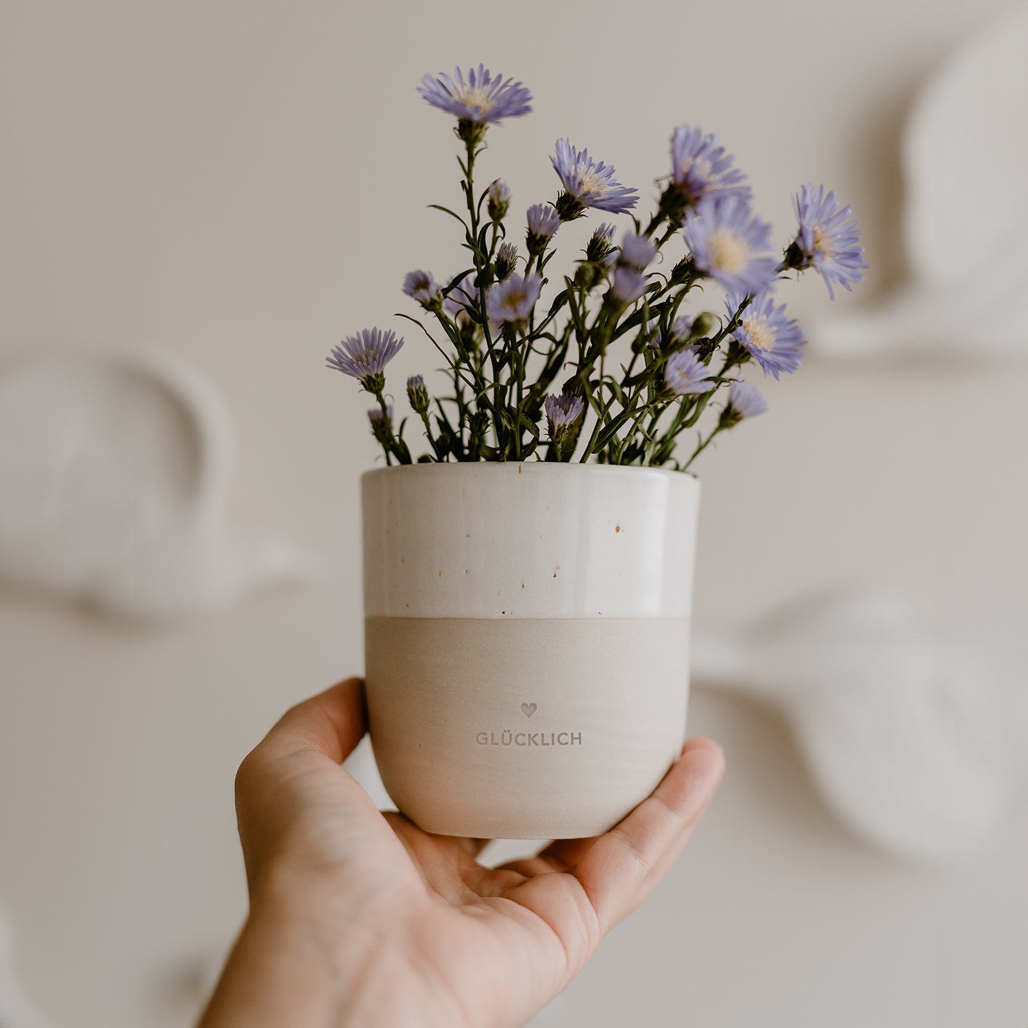 Eulenschnitt - Glücklich - Becher