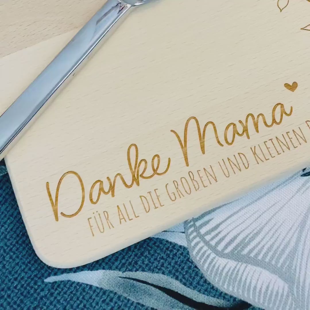 Frühstücksbrettchen Holz | Danke | Holzbrett | Geschenkidee | Geburtstagsgeschenk | Brettchen | Frühstücksbrett | Muttertag | Weihnachten
