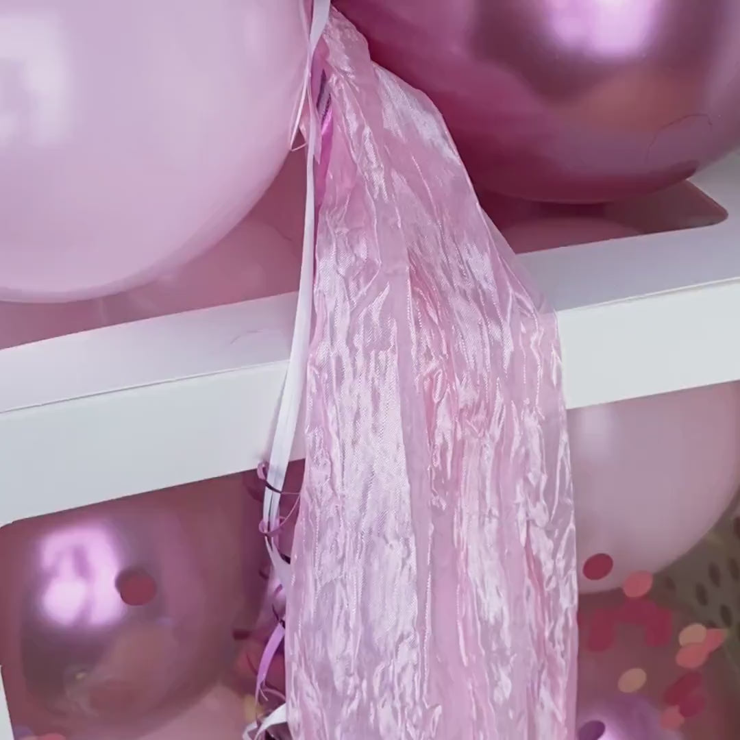 Geschenkbox für Mädchen mit Ballons zum Geburtstag, Personalisierte Dekoration, Kreative Luftballonverpackung, Einzigartige Erinnerung