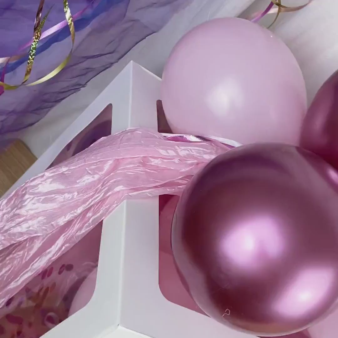 Schulkind Geschenkbox für Mädchen Junge mit Ballons, Personalisierte Dekoration, Kreative Luftballonverpackung, Einschulung Geldgeschenk