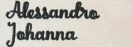 Stickschrift 10: Melody Script