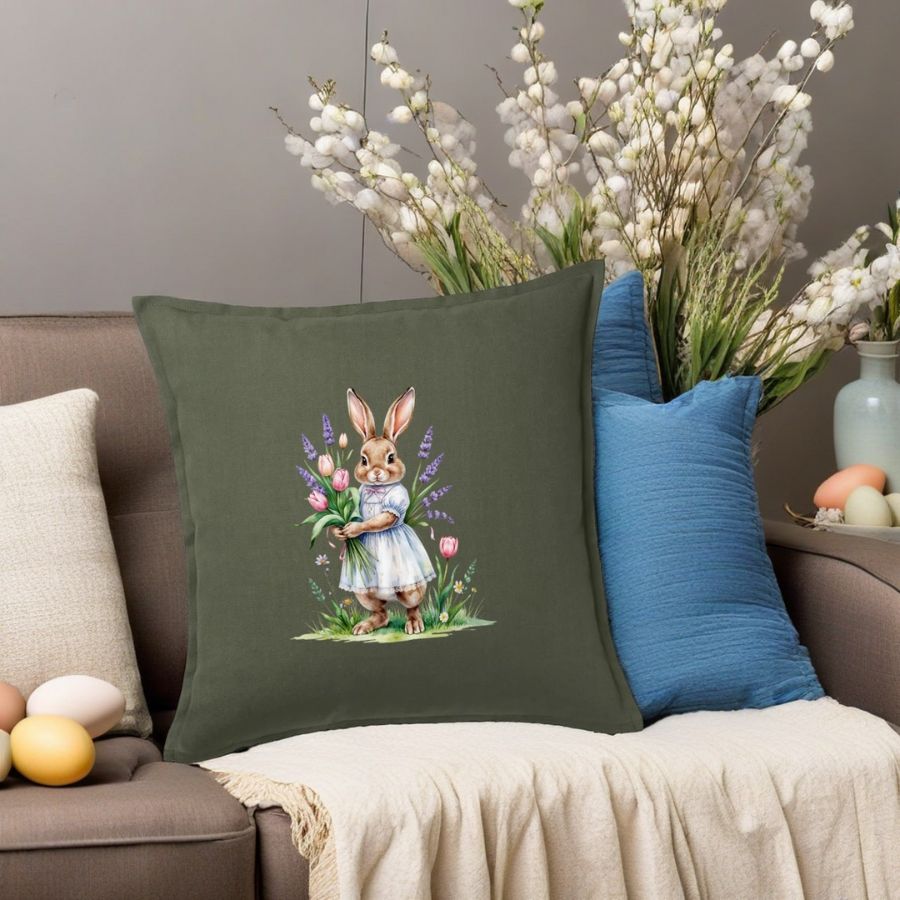 Kissen | Ostern | 50x50cm | Baumwolle | Frühling | Geschenkidee | Natur