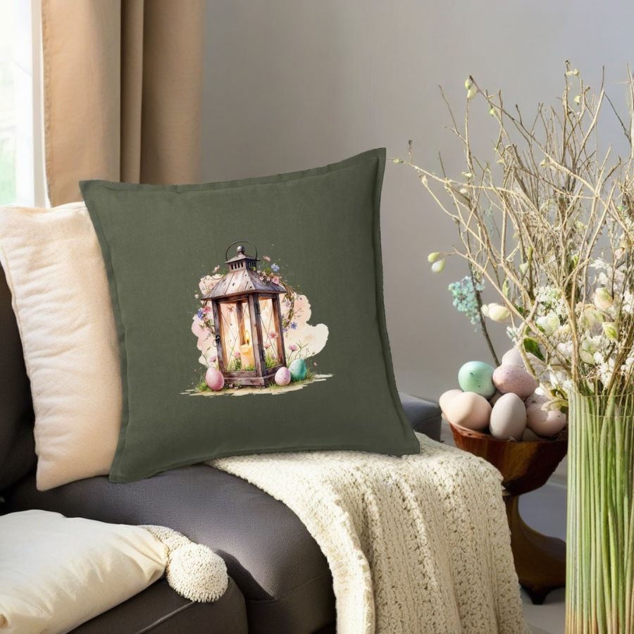 Kissen | Ostern | 50x50cm | Baumwolle | Frühling | Geschenkidee | Natur