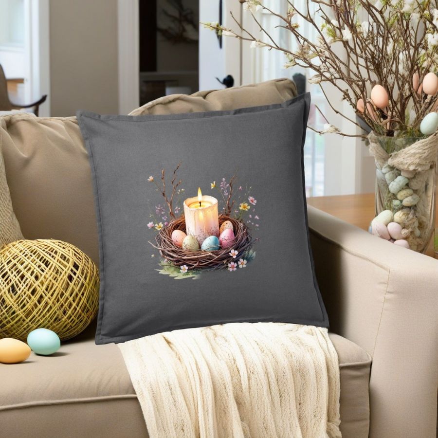 Kissen | Ostern | 50x50cm | Baumwolle | Frühling | Geschenkidee | Natur