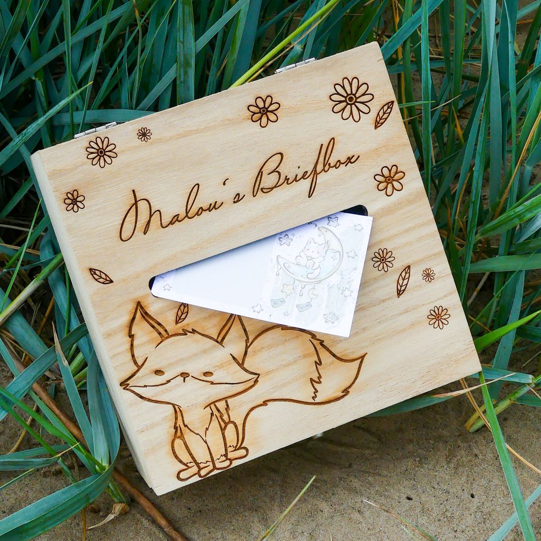 Erinnerungskiste | Personalisierte Erinnerungsbox | Holzkiste mit Gravur | Geschenk | Erinnerungskiste | Briefbox