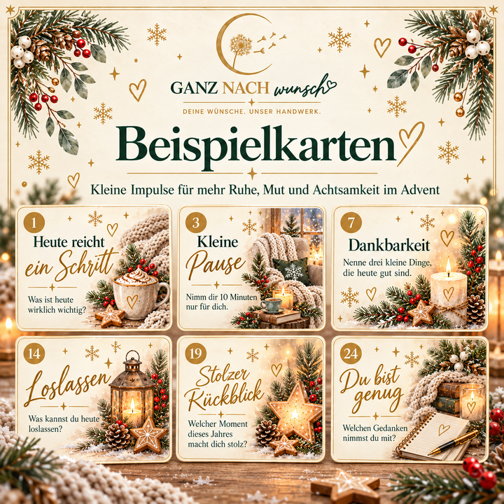 24 kleine Mutmacher – Adventskalender mit positiven Impulsen