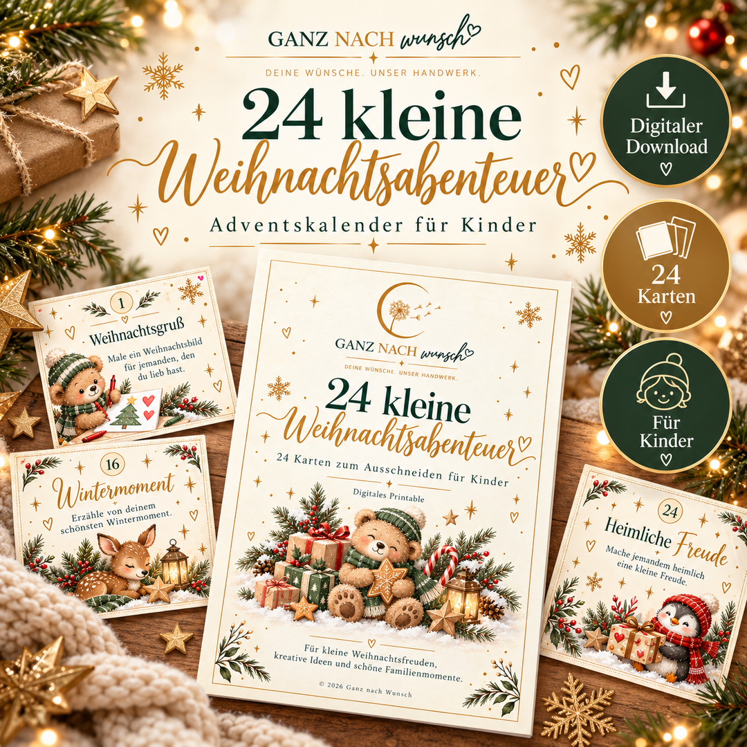 24 kleine Weihnachtsabenteuer – Adventskalender für Kinder