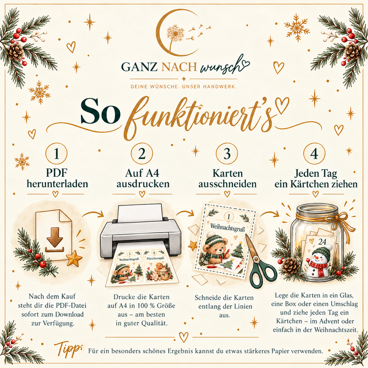 24 kleine Weihnachtsabenteuer – Adventskalender für Kinder