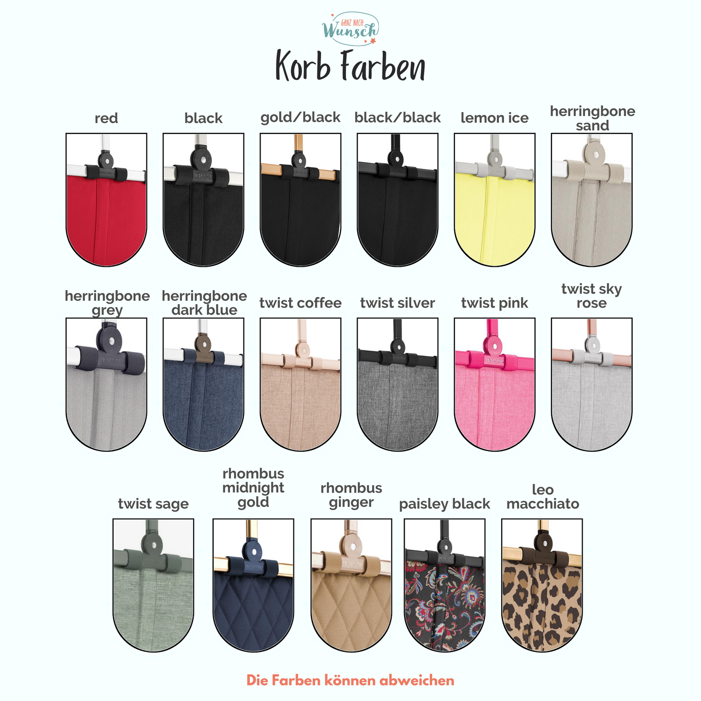 Reisenthel - Name - Bestickte Carrybag
