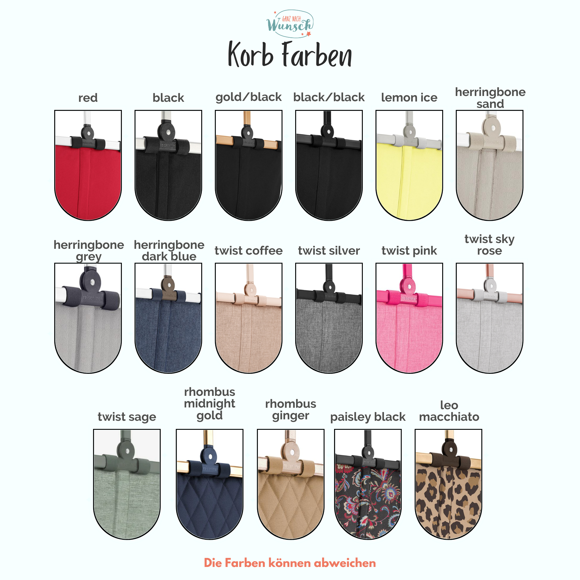 Reisenthel - Name - Bestickte Carrybag