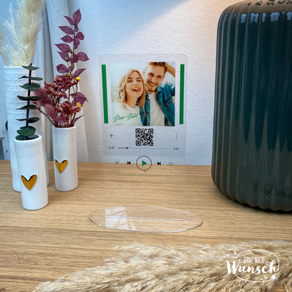 Für Paare - Euer Lieblingslied - Personalisierbare Acrylscheibe