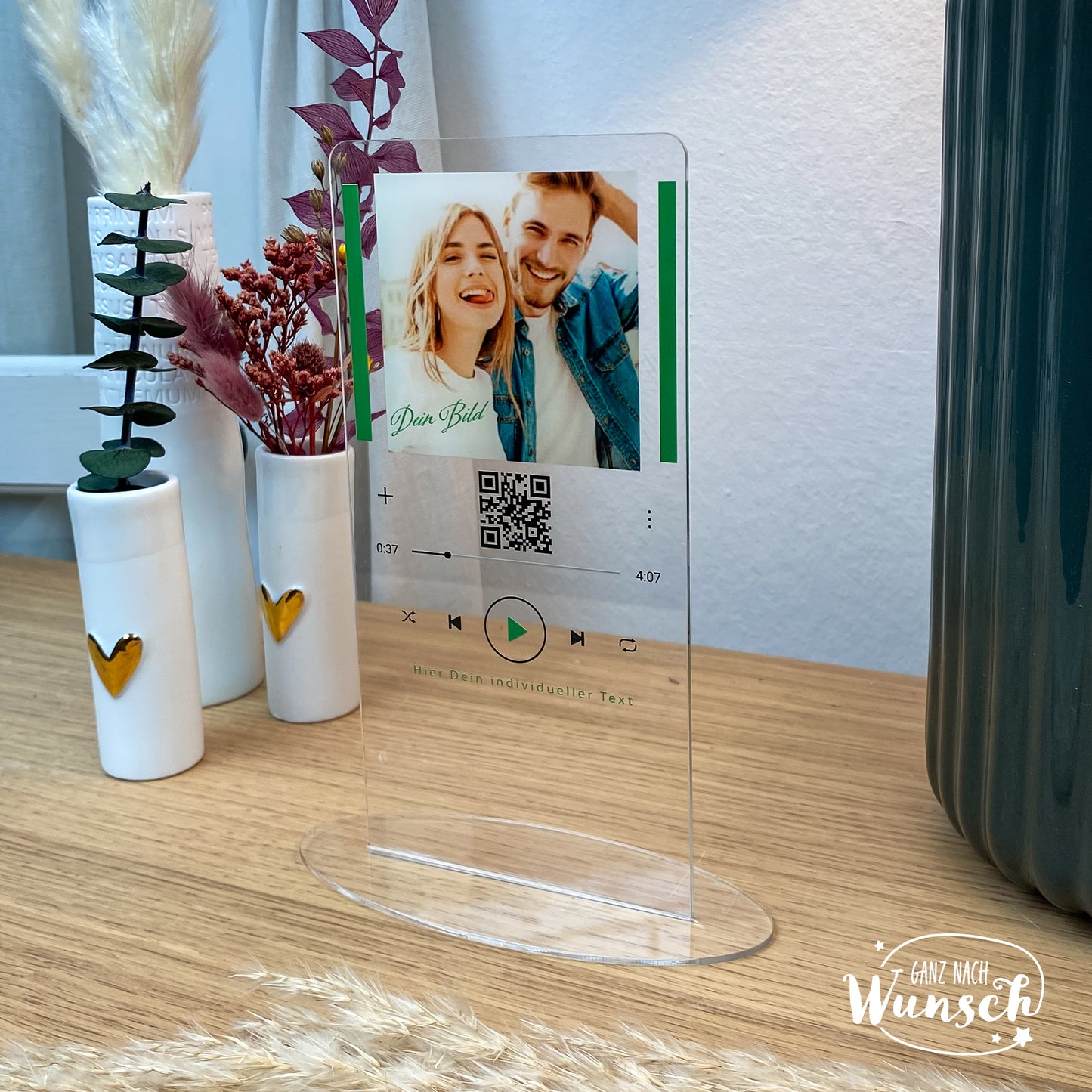 Für Paare - Euer Lieblingslied - Personalisierbare Acrylscheibe