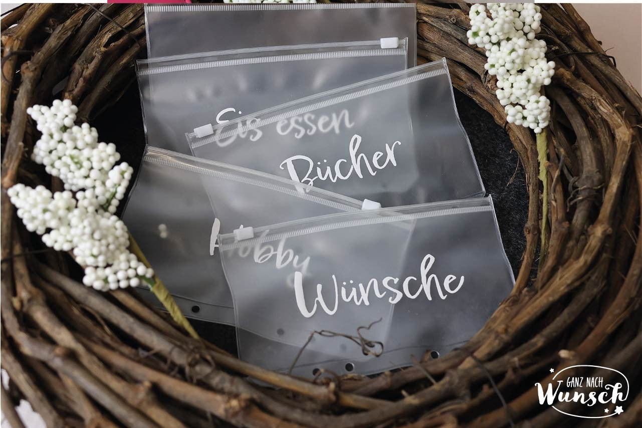 Budgetplaner Kinder A5 personalisiert | Taschengeld Planer mit Umschlägen & Name | Geschenk Einschulung, Geburtstag, Geld sparen lernen