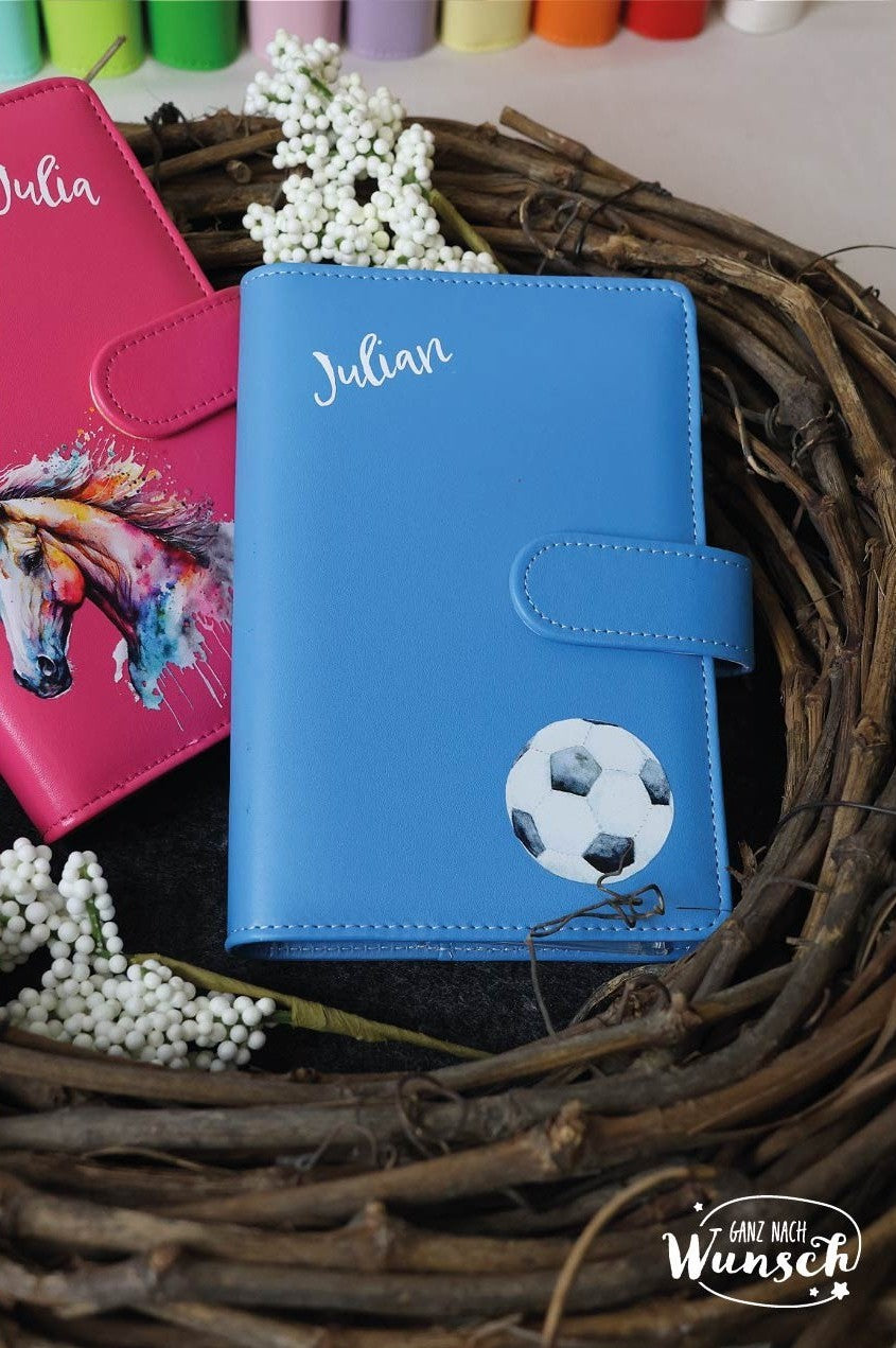 Budgetplaner Kinder A5 personalisiert | Taschengeld Planer mit Umschlägen & Name | Geschenk Einschulung, Geburtstag, Geld sparen lernen