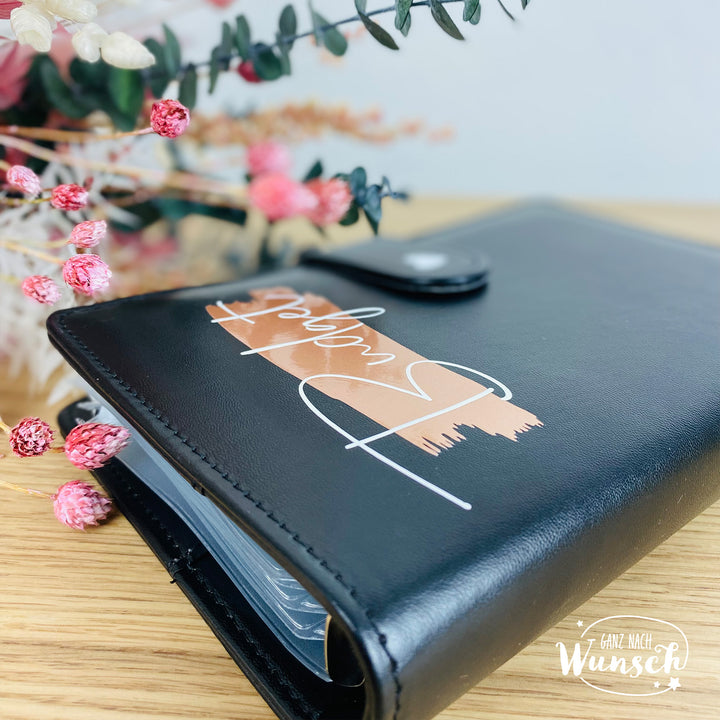 Budgetplaner A6 personalisiert | Cash Stuffing Planer mit Wunschmotiv | Ganz nach Wunsch