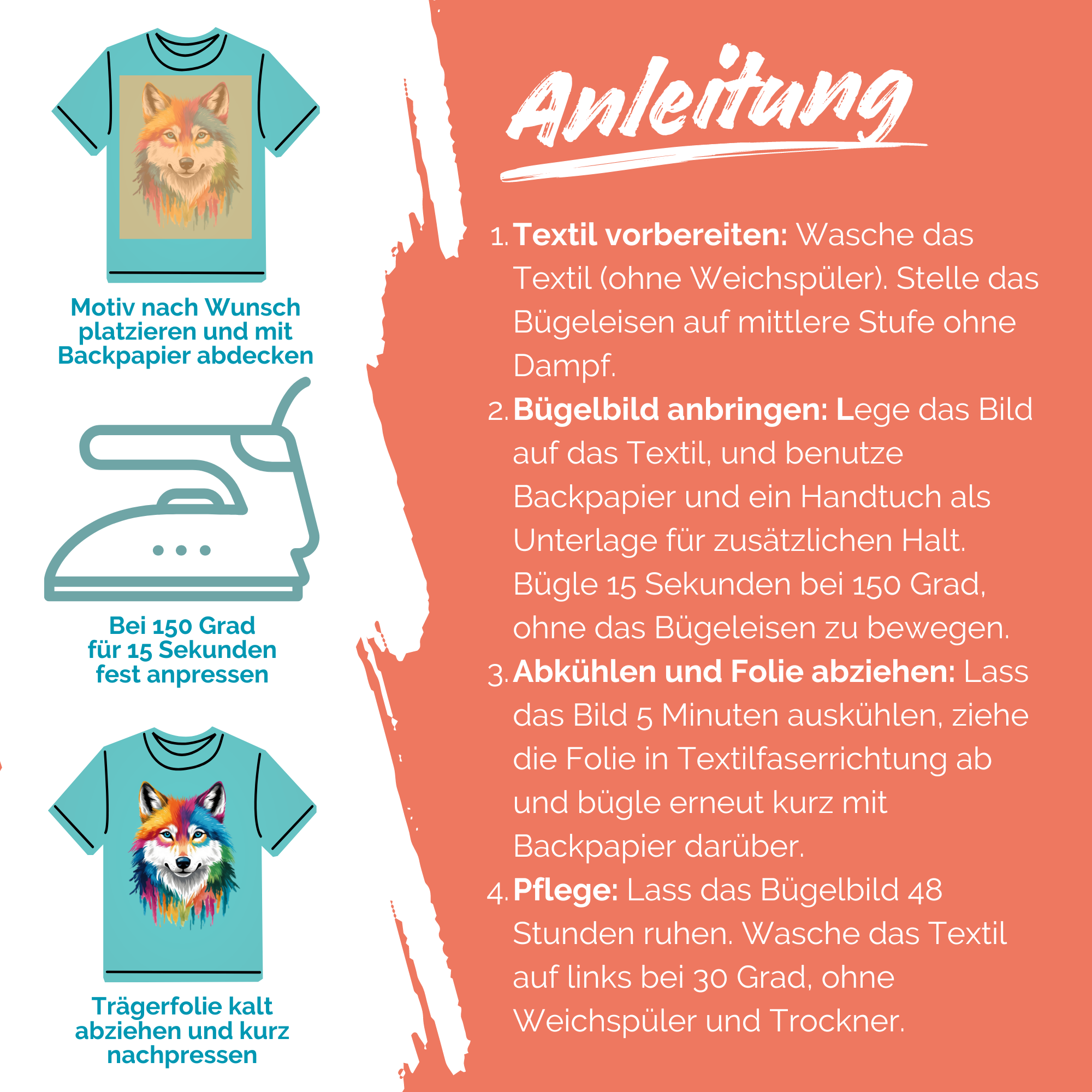 Bügelbild - Plott | T-Shirt | Hoodie | Romantik | Rote Rosen mit Herzen - gnw_v_1015