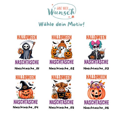 .Gruselige "Halloween Naschtasche" Jutebeutel – Perfekt für kleine Grusel Abenteuer | 22 x 26 cm Baumwolltasche