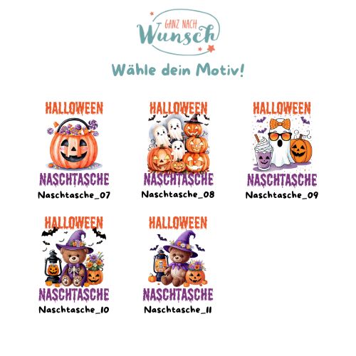 .Gruselige "Halloween Naschtasche" Jutebeutel – Perfekt für kleine Grusel Abenteuer | 22 x 26 cm Baumwolltasche