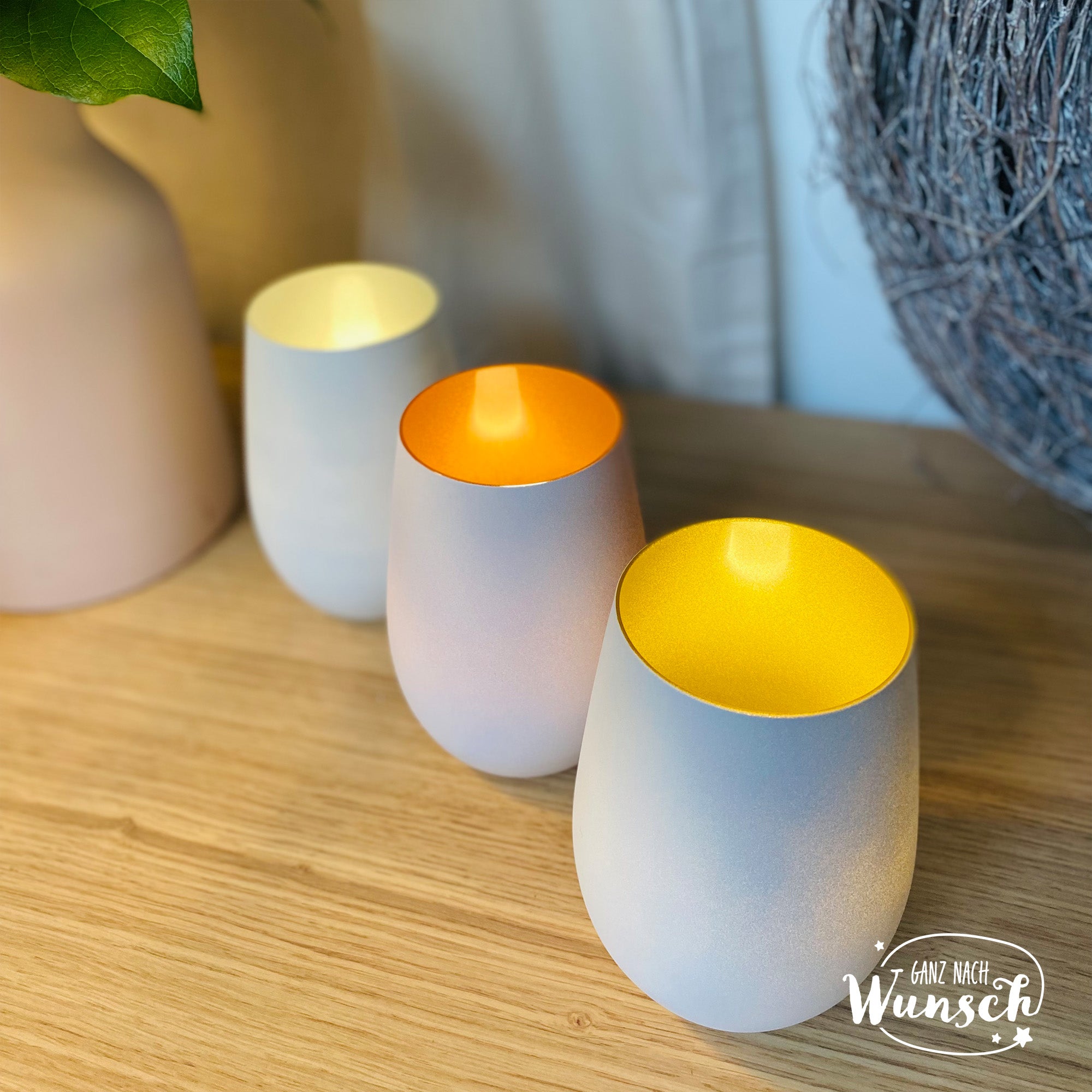 Windlicht zur Konfirmation | Kommunion | Firmung | Taufe | personalisiert | Teelichthalter