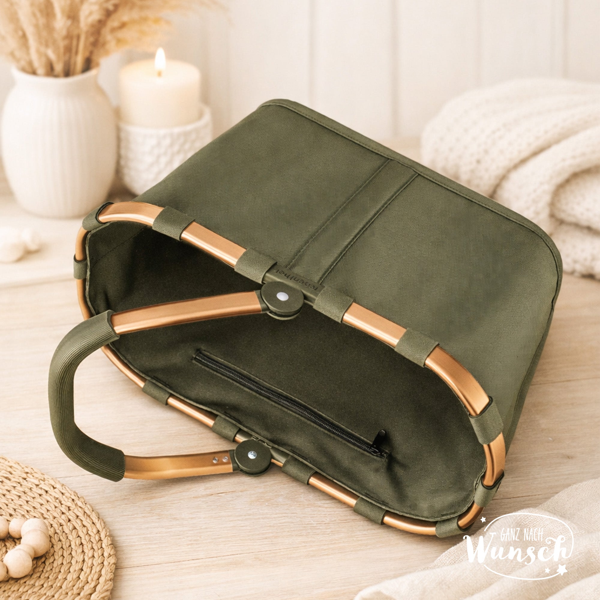 Einkaufskorb Reisenthel personalisiert mit Stick | Geschenk Oma | Mama | Geburtstagsgeschenk | Hochzeit | Muttertag | Teddy