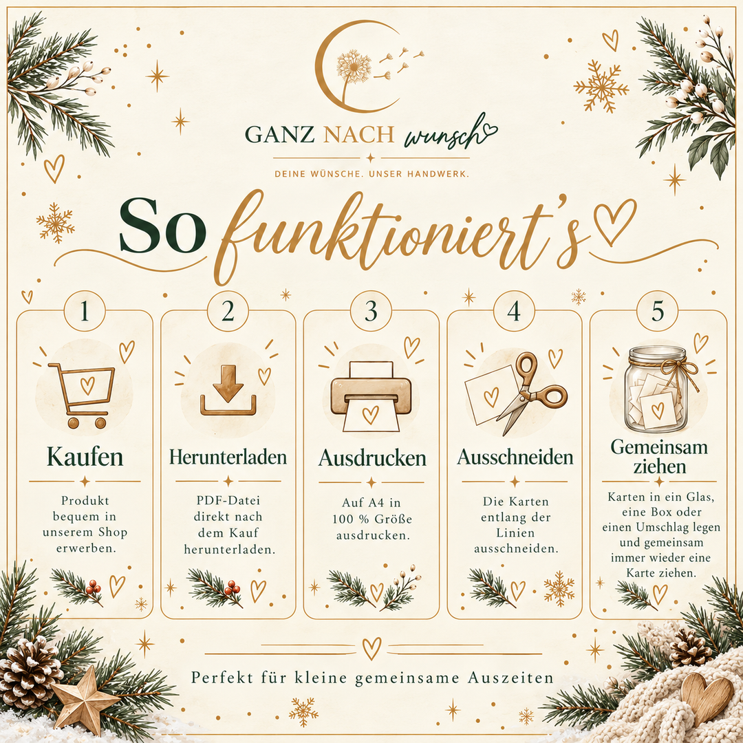 24 kleine Momente für uns – Adventskalender für Paare