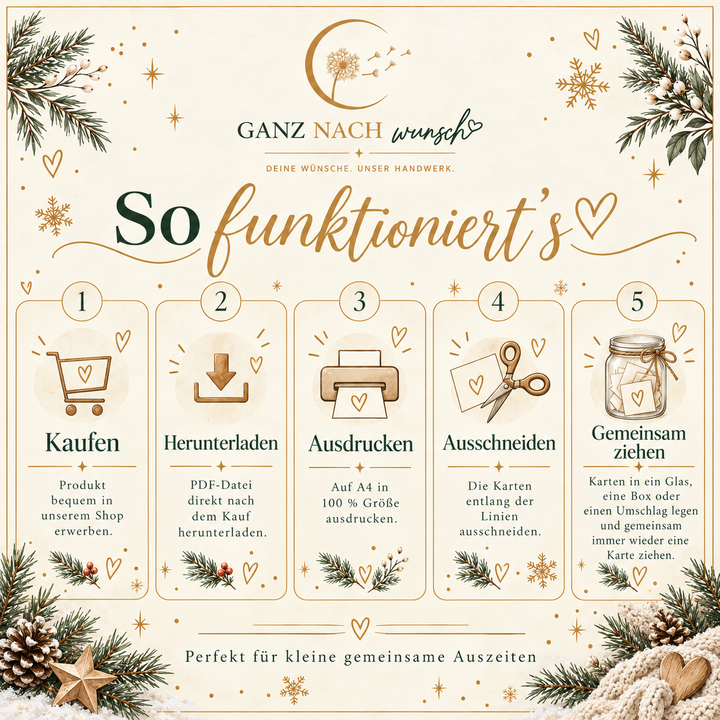 24 kleine Momente für uns – Adventskalender für Paare